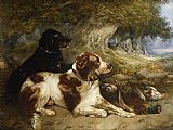 George Armfield Canvas Paintings - Gundogs with Game